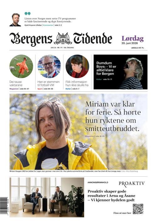 Bergens Tidende 20.6.2026