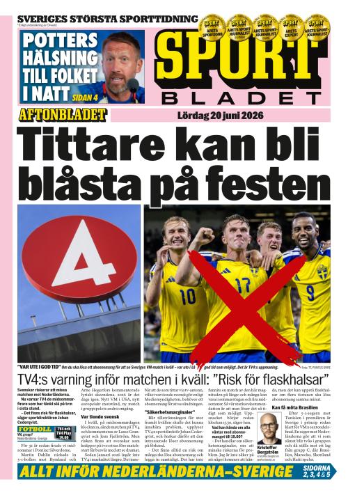 Aftonbladet Sportbladet 20.6.2026