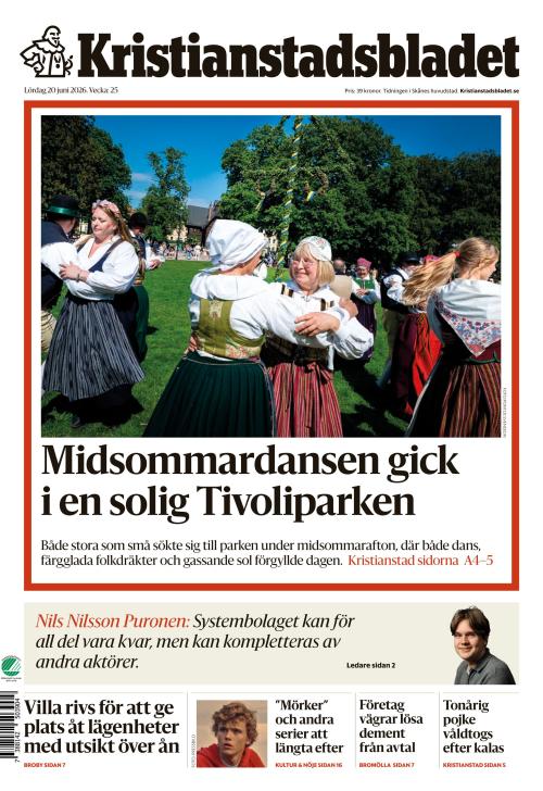 Kristianstadsbladet 20.6.2026