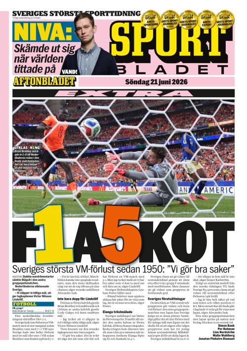 Aftonbladet Sportbladet 21.6.2026