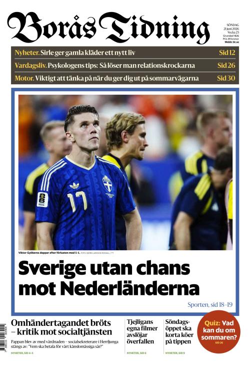 Borås Tidning 21.6.2026