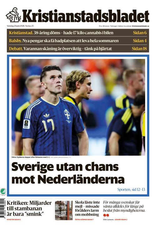 Kristianstadsbladet 21.6.2026