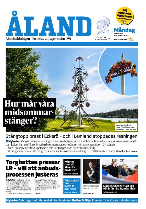 Ålandstidningen 22.6.2026
