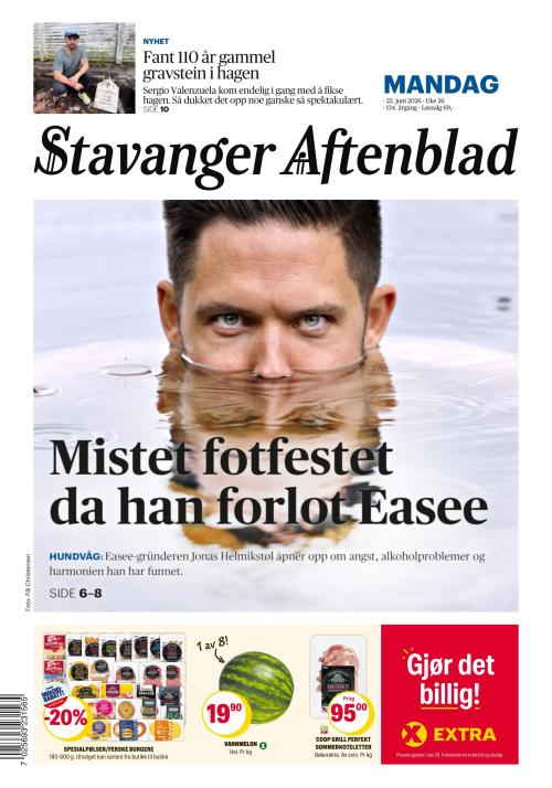 Stavanger Aftenblad 22.6.2026