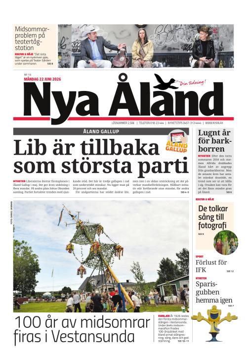 Nya Åland 22.6.2026