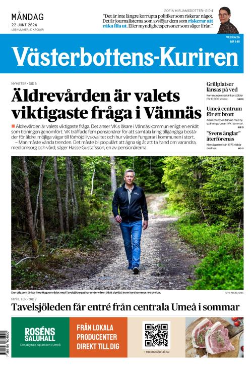 Västerbottens-Kuriren (SE) 22.6.2026