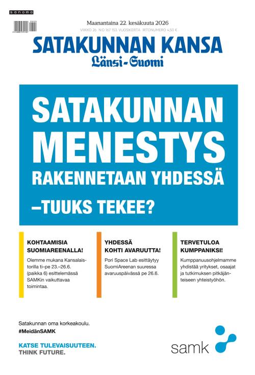 Satakunnan Kansa Länsi-Suomi 22.6.2026