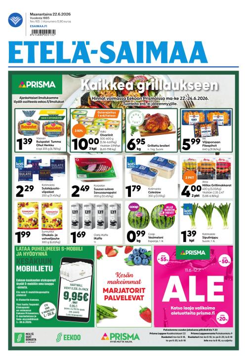 Etelä-Saimaa 22.6.2026