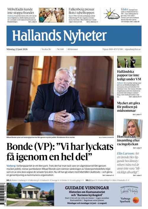 Hallands Nyheter 22.6.2026