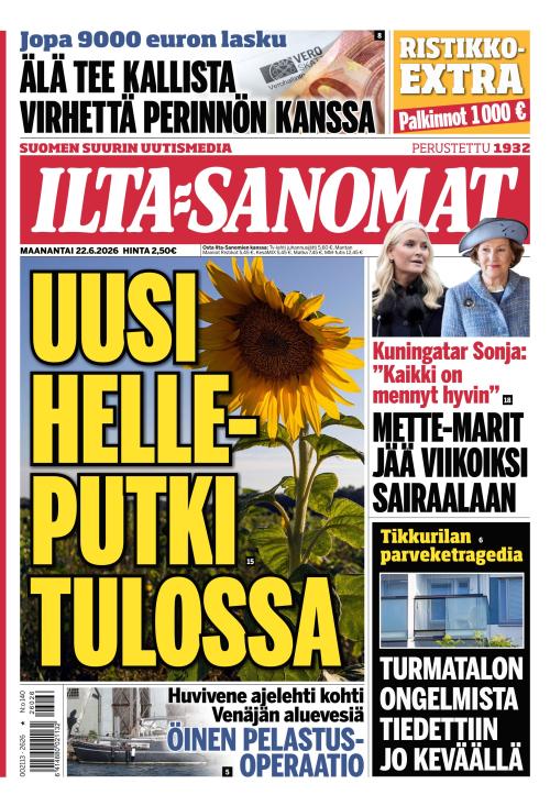 Ilta-Sanomat 22.6.2026