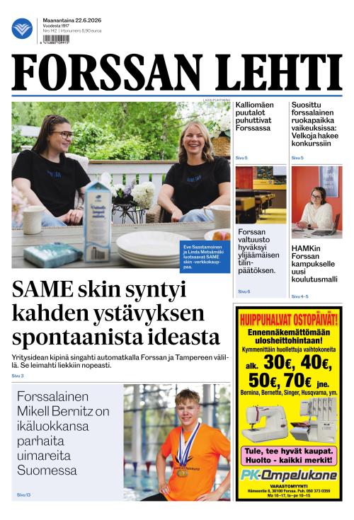 Forssan Lehti 22.6.2026