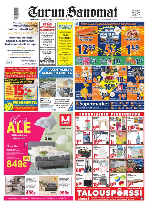 Turun Sanomat 22.6.2026