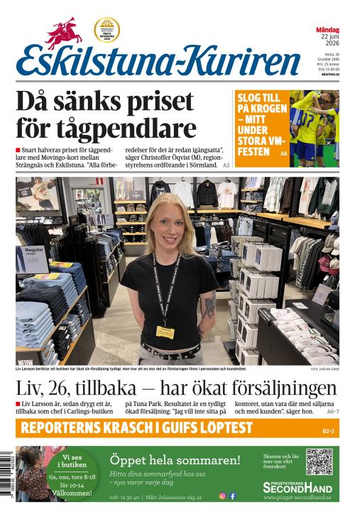 Eskilstuna-Kuriren 22.6.2026