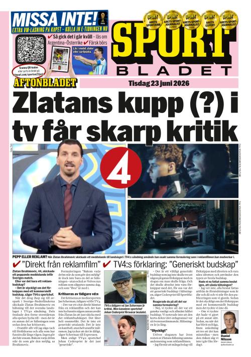 Aftonbladet Sportbladet 23.6.2026