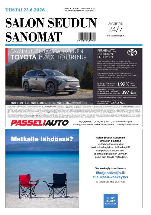 Salon Seudun Sanomat 23.6.2026