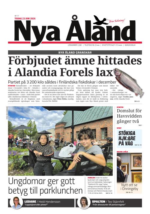 Nya Åland 23.6.2026