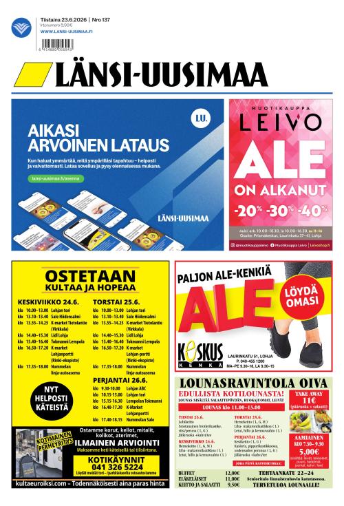 Länsi-Uusimaa 23.6.2026