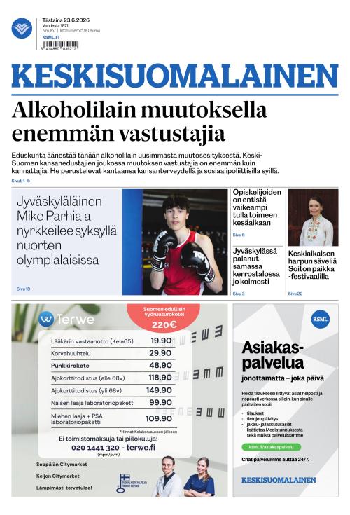 Keskisuomalainen 23.6.2026