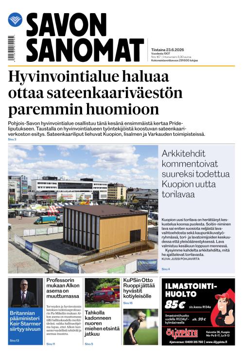 Savon Sanomat 23.6.2026