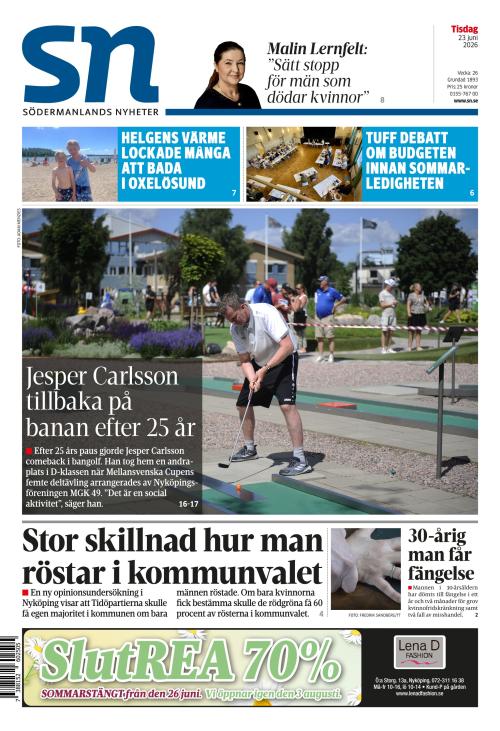 Södermanlands Nyheter 23.6.2026