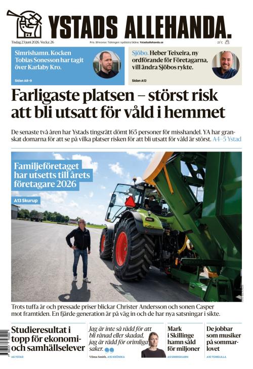 Ystads Allehanda 23.6.2026