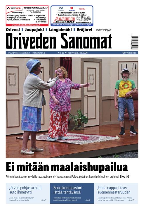 Oriveden Sanomat 24.6.2026