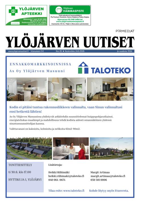 Ylöjärven Uutiset 24.6.2026