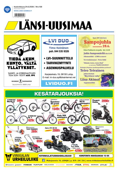 Länsi-Uusimaa 24.6.2026