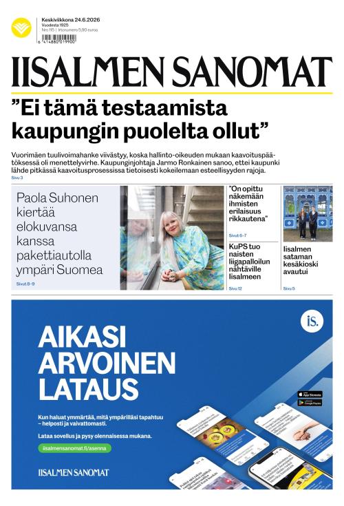 Iisalmen Sanomat 24.6.2026
