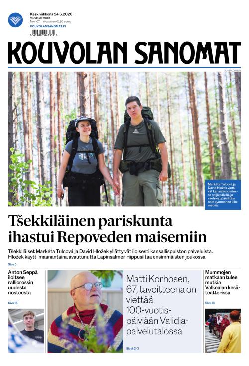 Kouvolan Sanomat 24.6.2026