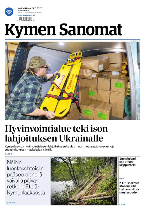 Kymen Sanomat 24.6.2026