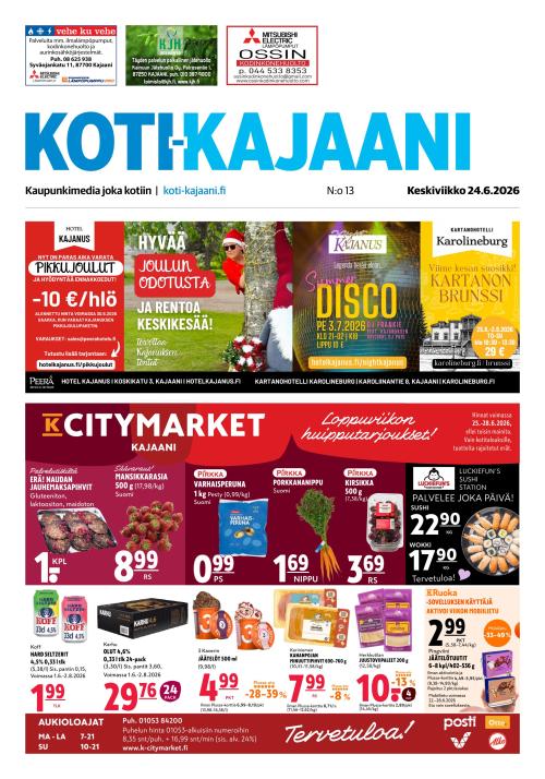 Koti-Kajaani 24.6.2026