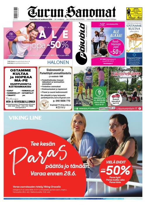 Turun Sanomat 24.6.2026