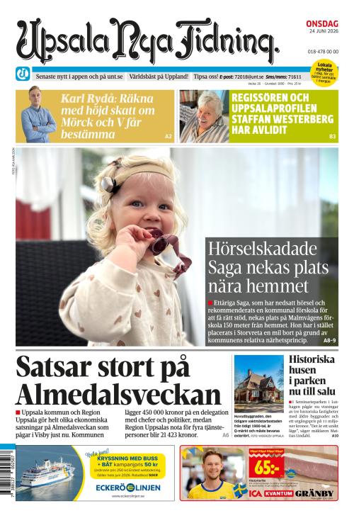 Upsala Nya Tidning 24.6.2026