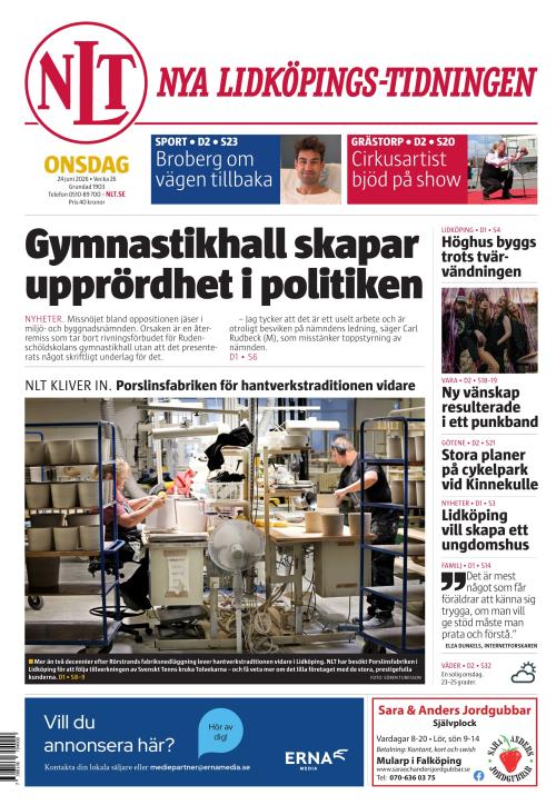 Nya Lidköpings-Tidningen 24.6.2026