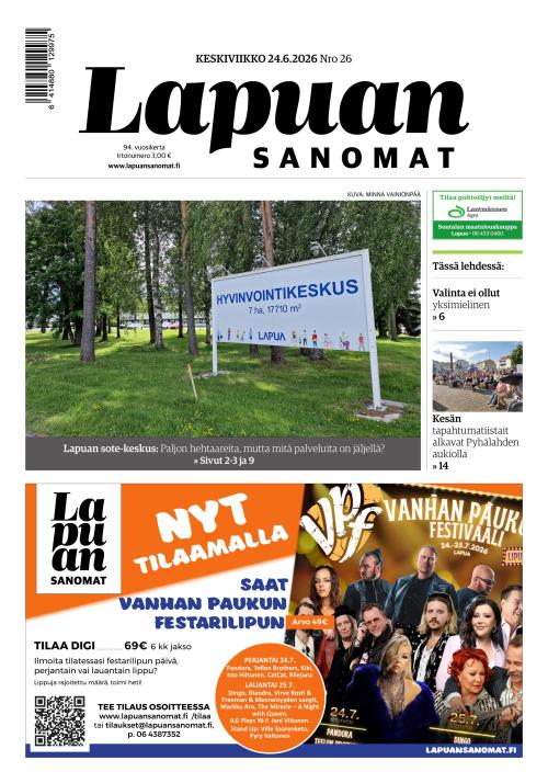 Lapuan Sanomat 24.6.2026