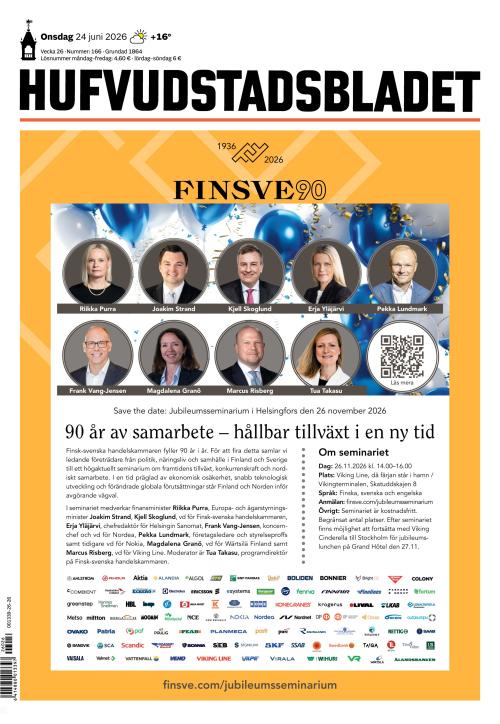 Hufvudstadsbladet 24.6.2026
