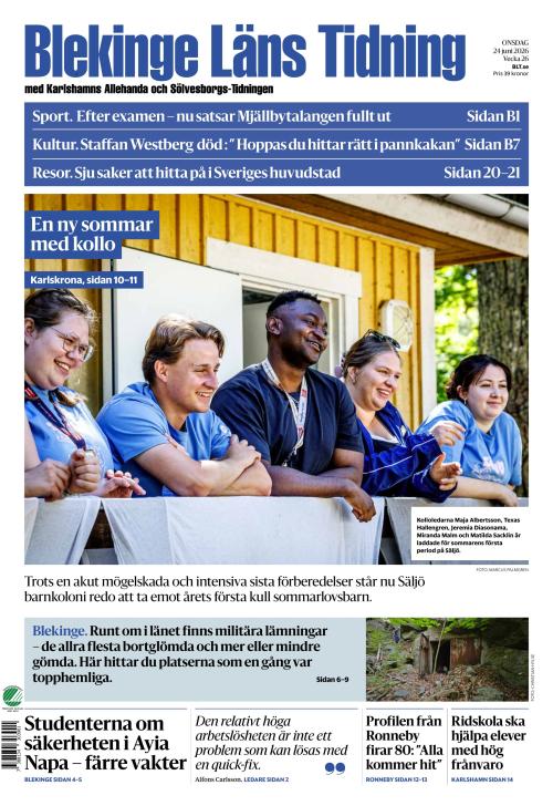 Blekinge Läns Tidning 24.6.2026