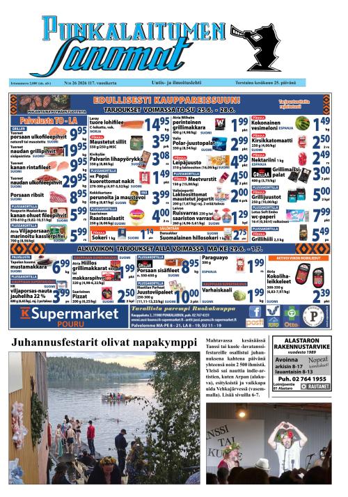 Punkalaitumen Sanomat 25.6.2026
