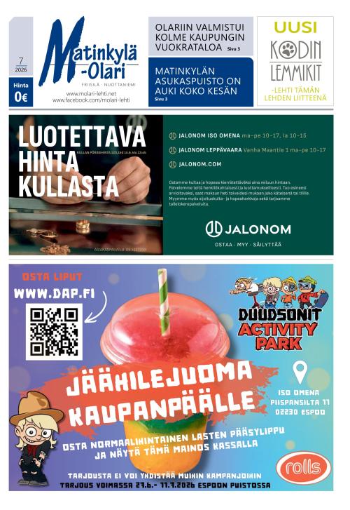 Matinkylä-Olari-lehti 25.6.2026