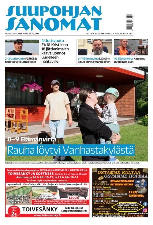 Suupohjan Sanomat 25.6.2026