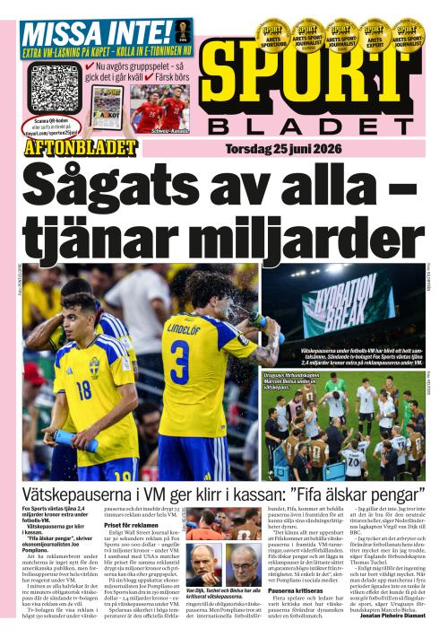 Aftonbladet Sportbladet 25.6.2026