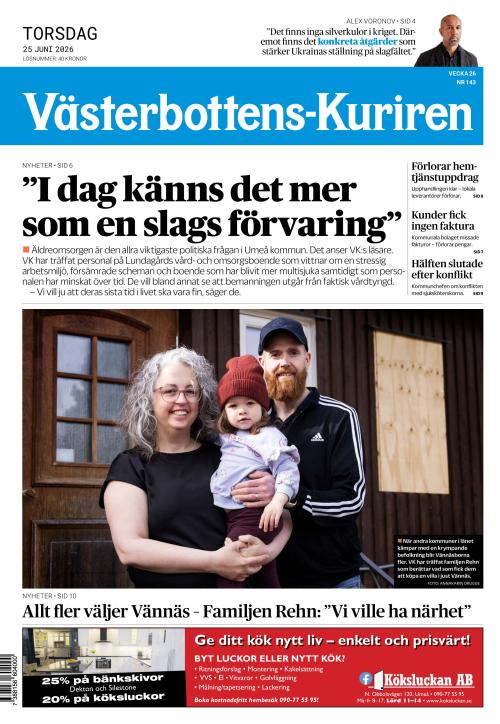 Västerbottens-Kuriren (SE) 25.6.2026