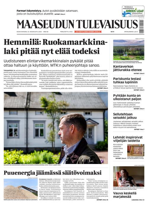 Maaseudun Tulevaisuus 24.6.2026