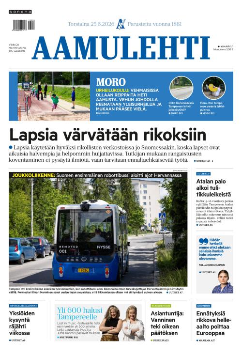 Aamulehti 25.6.2026