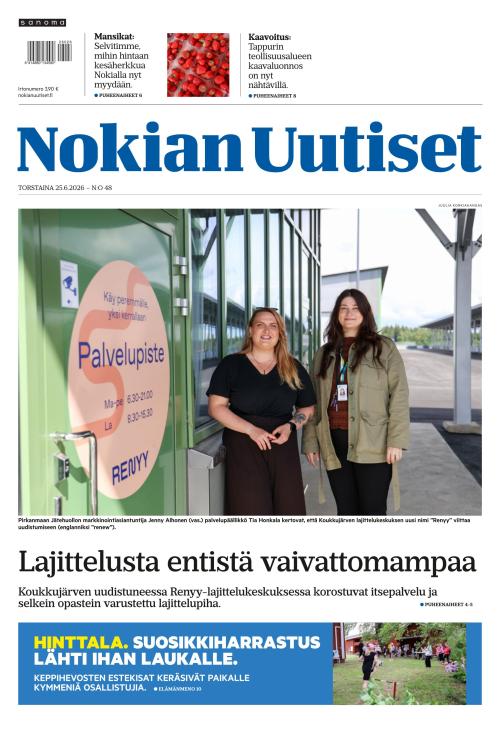 Nokian Uutiset 25.6.2026