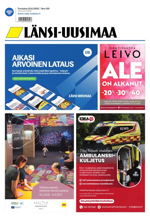 Länsi-Uusimaa 25.6.2026