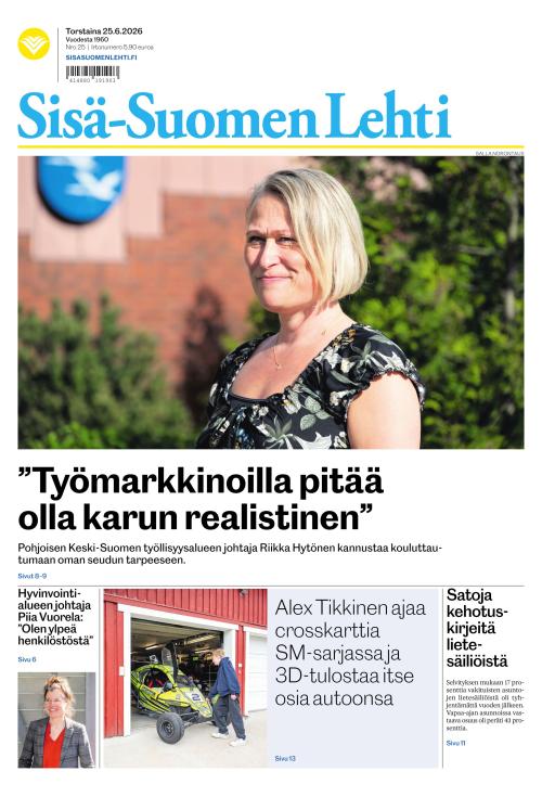 Sisä-Suomen Lehti 25.6.2026