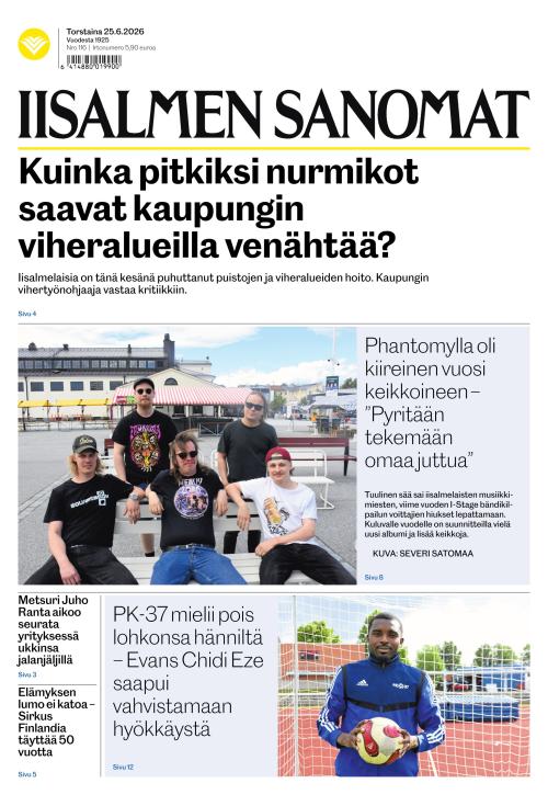Iisalmen Sanomat 25.6.2026