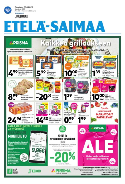 Etelä-Saimaa 25.6.2026